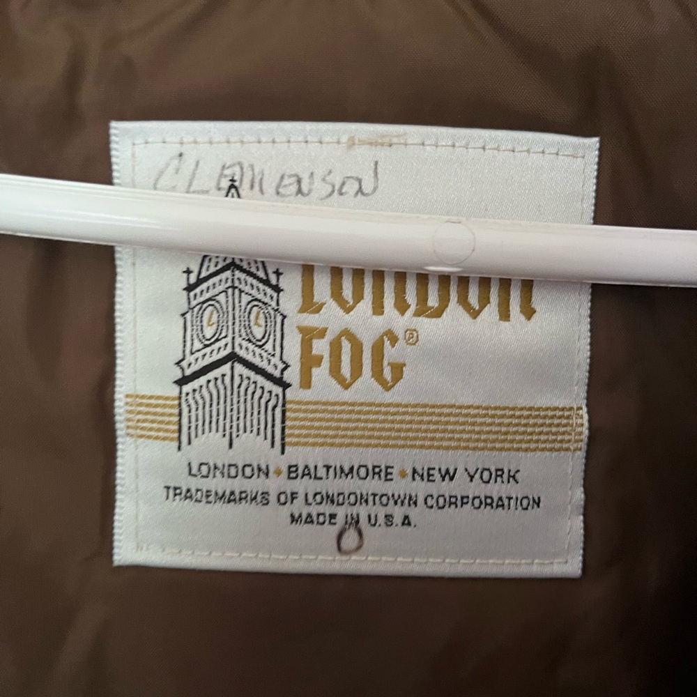 Vintage London fog trench coat with removable lining - Picture 4 of 7